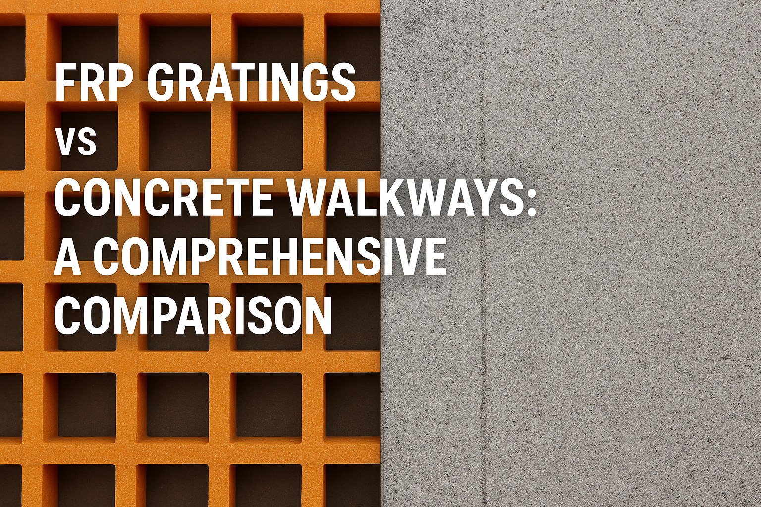 FRP Gratings vs Concrete Walkways: A Comprehensive Comparison